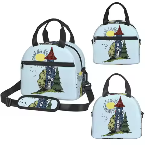 Moomin Moomin House Sunny Day Insulated Lunch Bag for Women Office Cooler Thermal Box Tote Portable
