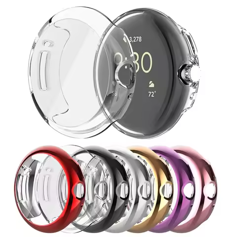 Screen Protector Case for Google Pixel Watch 2 Soft TPU Full Protective Cover Anti-Scratch for Googl
