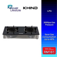 Khind Glass Top Infrared Gas Cooker GCGI-1500 / Butterfly Double Infrared Table Glass Gas Stove BTG-