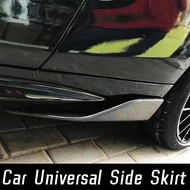 Universal Carbon Fibe Side Skirt Extension Rocker Plate Lip Separator Bumpe For BMW F80 F10 F30 E36 