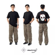 BAGGY PANTS LEOPARD MOTIF LONG PANTS FOR MEN AND WOMEN UNISEX BAGGY PANTS