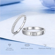 JEVO Everly Promise Rings S925 Sterling Silver Moissanite Rings