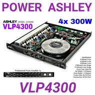 power amplifier ashley vlp4300 / vlp 4300 4 channel 300 watt x 4 original