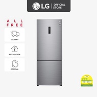LG Bottom Freezer Refrigerator GB-B4624PY 462L | Smart Inverter Compressor™ | Prime Silver
