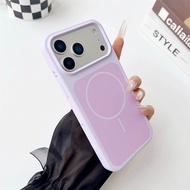 Color Splicing Liquid Silicone Magnetic Case for IPhone 17 16 Pro Max 17Pro 16Pro ProMax i17 Magsafe