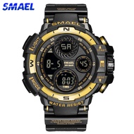 SMAEL brand sports watch men led digital waterproof silicone top watch luxury army outdoor mens watches