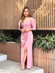 Classy Filipiniana Neoprene Dress