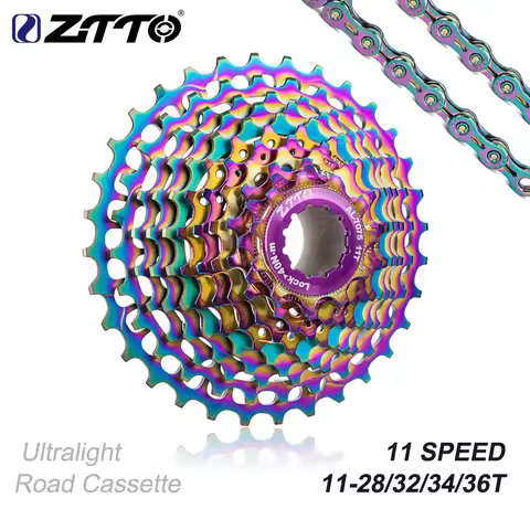 ZTTO Ultralight Road Bike 11 Speed Cassette 11 Speed 11-34T 11s 11-28T Sprocket 11S 36T Freewheel 11