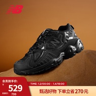 NEW BALANCE 官方复古老爹鞋女鞋冬季黑色经典百搭低帮网面休闲运动鞋703系列 黑色 WL703CB 37.5(脚长24cm)