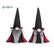 2PCS Halloween Gnome Plush Faceless Doll Handmade Swedish Gnome Decoration Tomte Doll Halloween Deco