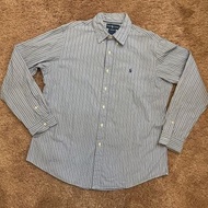 Ralph Lauren Polo 藍白條紋襯衫