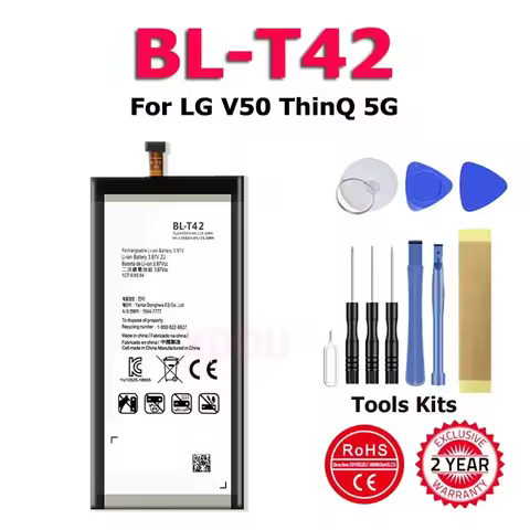 Battery For LG V50 ThinQ 5G V50ThinQ BL T42 LM-V500 V500N V500EM V500xm Mobile Phone New In Stock Ba