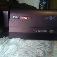 handycam kamera video 4k panasonic hc wx995m bagus