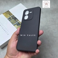 Iqoo Z9X Macaron Square Edge Liquid Square Black Iqoo Z9X/ Case