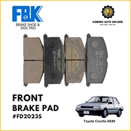 (1@Set) FD2023S FBK Front Brake Pads Toyota Corolla AE80 AE92 AE101