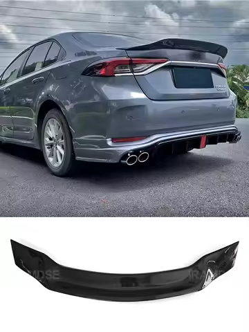 Glossy Black Spoiler for Toyota Corolla 2019-2023 Year Sedan Rear Trunk Wing Ducktail Lip Accessorie