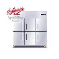 (Superior Kitchen Equipment) Commercial Superior Kitchen Equipment6 Doors Upright Stainless Steel Fridge (Full Chiller /