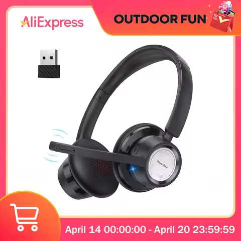 New bee USB Headset 270° Rotatable Microphone Computer Headset in-line Controls Call Center Stereo W