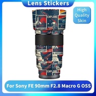SEL90M28G Camera Lens Sticker Coat Wrap Protective Film Body Decal Skin For Sony FE 90 F2.8 90mm 2.8