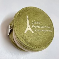 巴黎鐵塔馬卡龍造型耳機包 零錢包 車輪餅收納包 淡軍綠色 @p9!