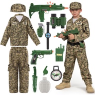 Army Costume for Boys, Kid Military Costume, Camo Costume for Kids, Boys Halloween Dress-up Parties