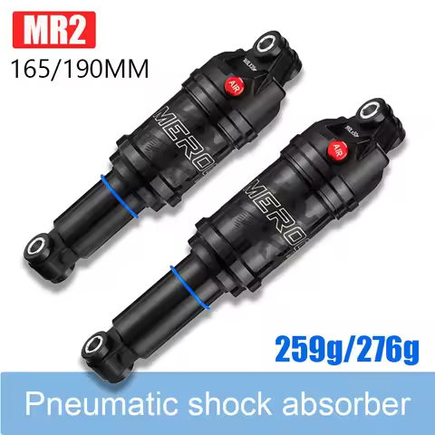 MEROCA MR2 MTB Bicycle Rear Shock Absorber 165/190mm air pressure shock absorber Adjustable shock ab