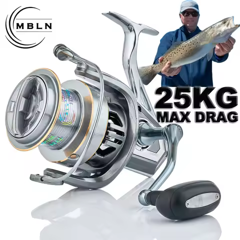 MBLN Brand,90% Full Metal,25kg/55lb,spinning Fishing Reel,Alloy Foot,Alloy Handle,Alloy Foot,Alloy G