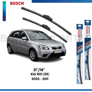 BOSCH CLEAR ADVANTAGE WIPER BLADE SET FOR KIA RIO (DE) 2005-2011 (21/18)