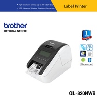 Brother Label Printer P-TOUCH QL-820NWB เครื่องพิมพ์ฉลาก เชื่อมต่อคอมพิวเตอร์ (พิมพ์สติ๊กเกอร์,บาร์โ