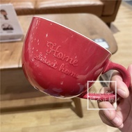 Cốc Nước Lớn NITORI Màu Đỏ Cốc Cà Phê Bằng Gốm Sứ Cốc Nước Ấm Cốc Đựng Nước 401mL-500mL Thương Hiệu