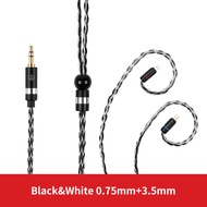 TRN T6 16 Core Silver Plated OCC Copper Litz With 2PIN MMCX Connector Upgraded Earphones Cable For K