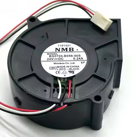 NMB BG0703-B056-00S DC 24V 0.24A 75x75x30mm 3-Wire Server Cooling Fan