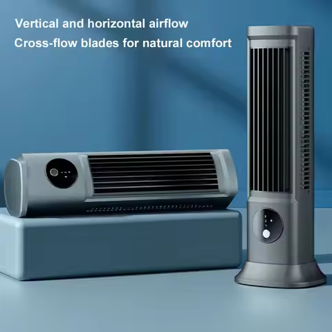 2024 Tower Fan Wall Mount USB Tower Fan Bladeless Fan Tower Electric Fan Mini Vertical Air Condition