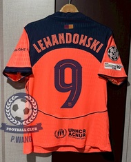 New!! เสื้อ บาร์เซโลน่า Third ชุดสาม เกรดนักเตะ [ PLAYER ] 2025/26 ฟลูออฟชั่นอาร์มUCL และชื่อเบอร์นั
