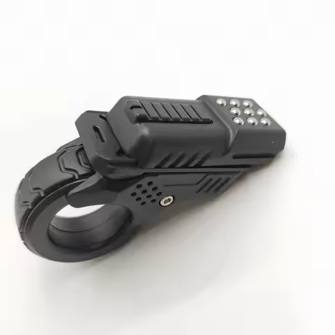 Luxury custom Gun Black Alloy Zoom Pistol gun shape Ratchet Wheel Fidget Ring EDC Fidget Spinner