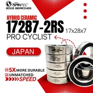 SPINTEC 17287 2RS HYBRID CERAMIC JAPAN Bike Bearings for Bike Hubs