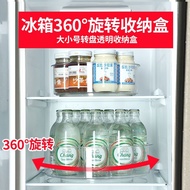Refrigerator Beer Cans Drink Shelf Disc Tray Rotating Storage Tray Drink Transparent Storage Box Tur