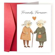 1pc, Meaningful Friendship Card With Envelope, For Bestie, Classmate, Colleague, Friendship Decorati