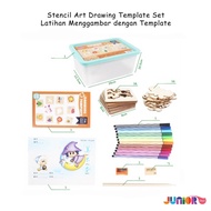 Stencil Art Drawing Template Set / Drawing Practice With Template / Drawing Tools