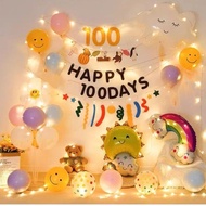 New Celebration Balloons Home Scene Arrangement Baby Birthday Decoration Days, Days Banquet For 100 