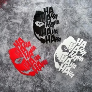 1PC Joker - Themed "HA HA HA" Sticker for Bike, Helmet, Guitar, Unique Label to Add Mischievous Vibe