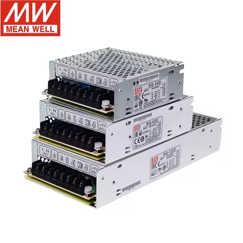 MEAN WELL RQ-50 RQ-50B | 5V 12V -5V -12V RQ-50C | 5V 15V -5V -15V RQ-50D | 5V 12V 24V 50W Quad Outpu