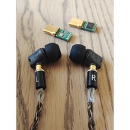 Kualiti bunyi terbaik Sennheiser IE800s Android HarmonyOS fon kepala berwayar jenis rata untuk telef