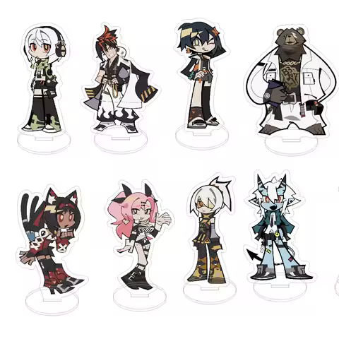 New Hot Game Zenless Zone Zero Lycaon Corin Billy Belle Wise Akira Rin Acrylic Stand Model Plate Key