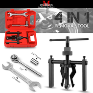 (4 in 1) 3 Jaws Pilot Inner Bearing Puller Internal Bearing Puller Gear Wheel Extractor Automotive M