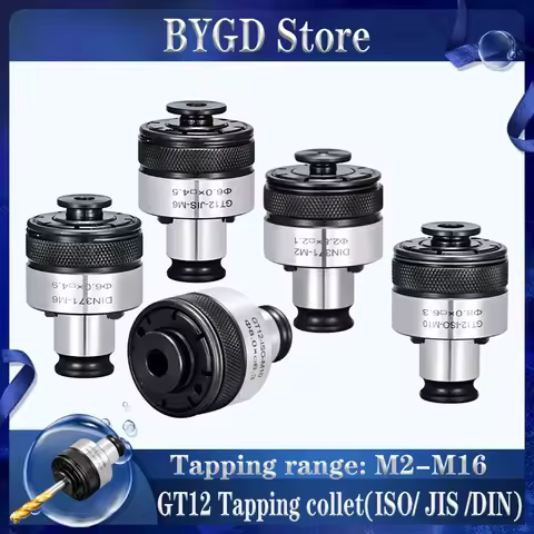 GT12 tapping chuck collet matched with MT2 MT3 MT4 SK40 HSK63 BT30 BT40 BT50 NT30 NT40 tapping tool 