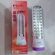 LAMPU SENTER PLUS LAMPU EMERGENCY LED CAS FOX GE 709 3W DAN 30W LED SMD AKI 2000Mah/GE-705/GE 107