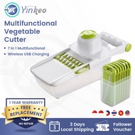 Yinkeo Vegetable Slicer Fruits Cutter Onion Potato Grater Food Chopper Grinder Pemotong Sayur Parut 