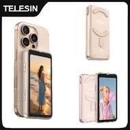 TELESIN Magnetic Phone Selfie Monitor Screen Vlog Selfie For iPhone Android Iphone Wireless Remote f