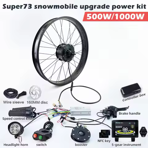 Super73 Snowbike Beach Bike Mountain Bike Motor 500W1000W Upgraded Accessories Set